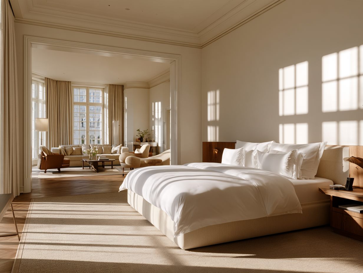 Suite familiar amplia con dos camas y sala de estar